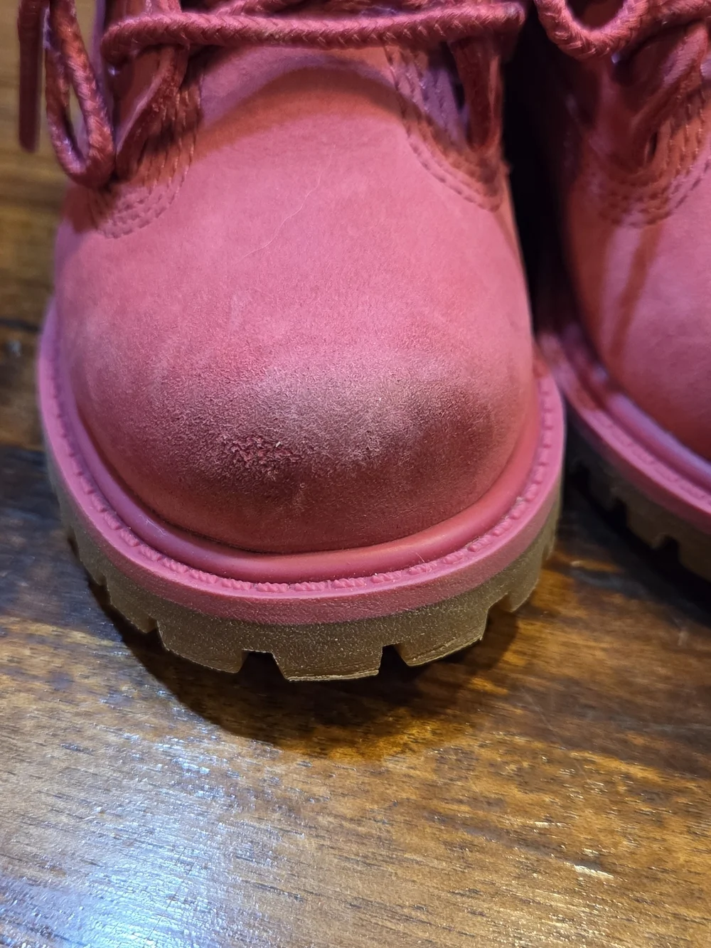Timberland Waterproof Boots Toddler Kids Hot Pink Nubuck Leather Comfort 5M 50th